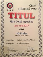 Dvě zlaté medaile z MČR 2017 ve střelbě ze vzduchové pušky VzPu 40 jsou naše ...